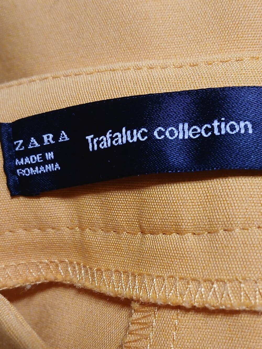 ZARA TRAFALUC COLLECTION Golden Yellow Mini High Waist Skort - EUC - Picture 6 of 11